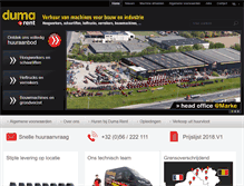 Tablet Screenshot of dumarent.be